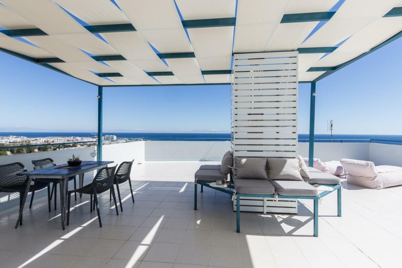 Groovy & Cozy Apt With Private Seaview Rooftop Terrace Rhodes City Exteriör bild