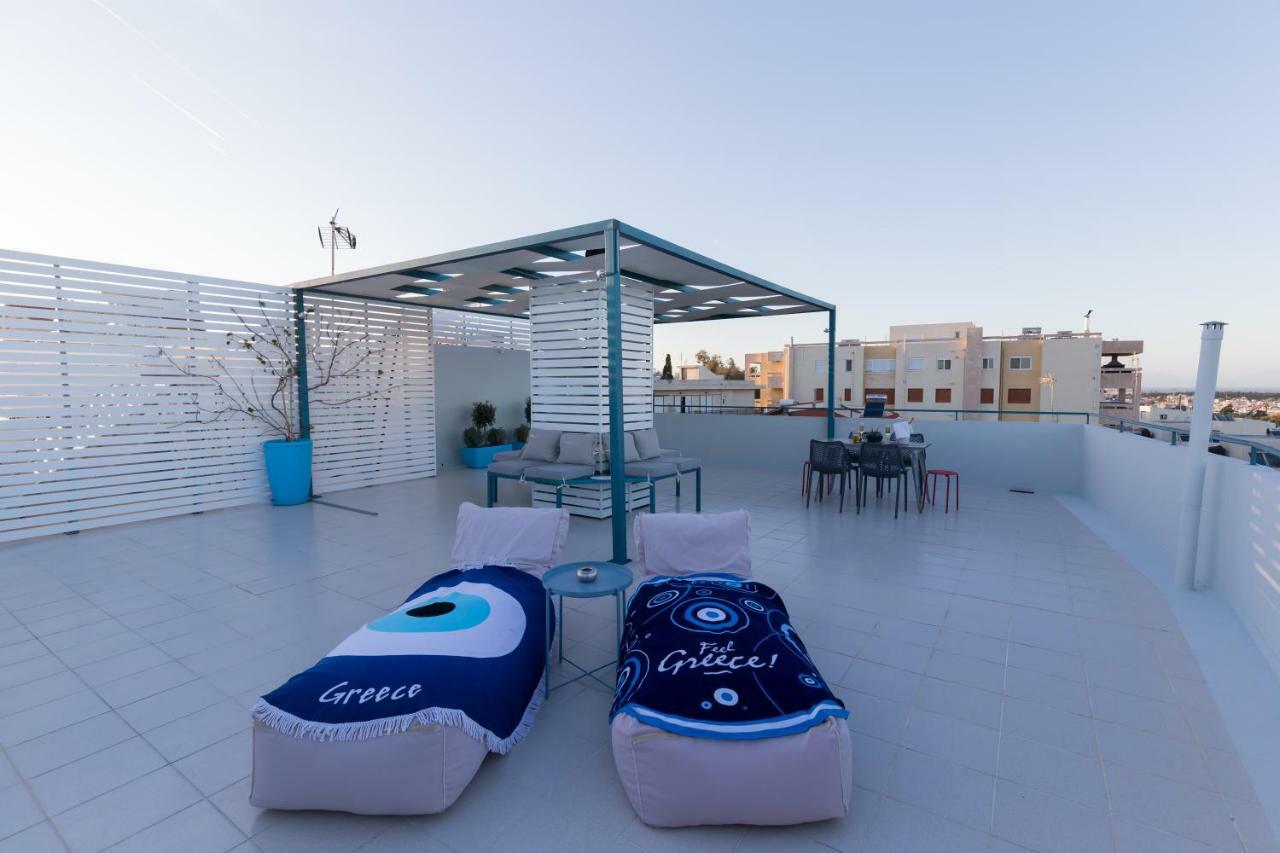 Groovy & Cozy Apt With Private Seaview Rooftop Terrace Rhodes City Exteriör bild